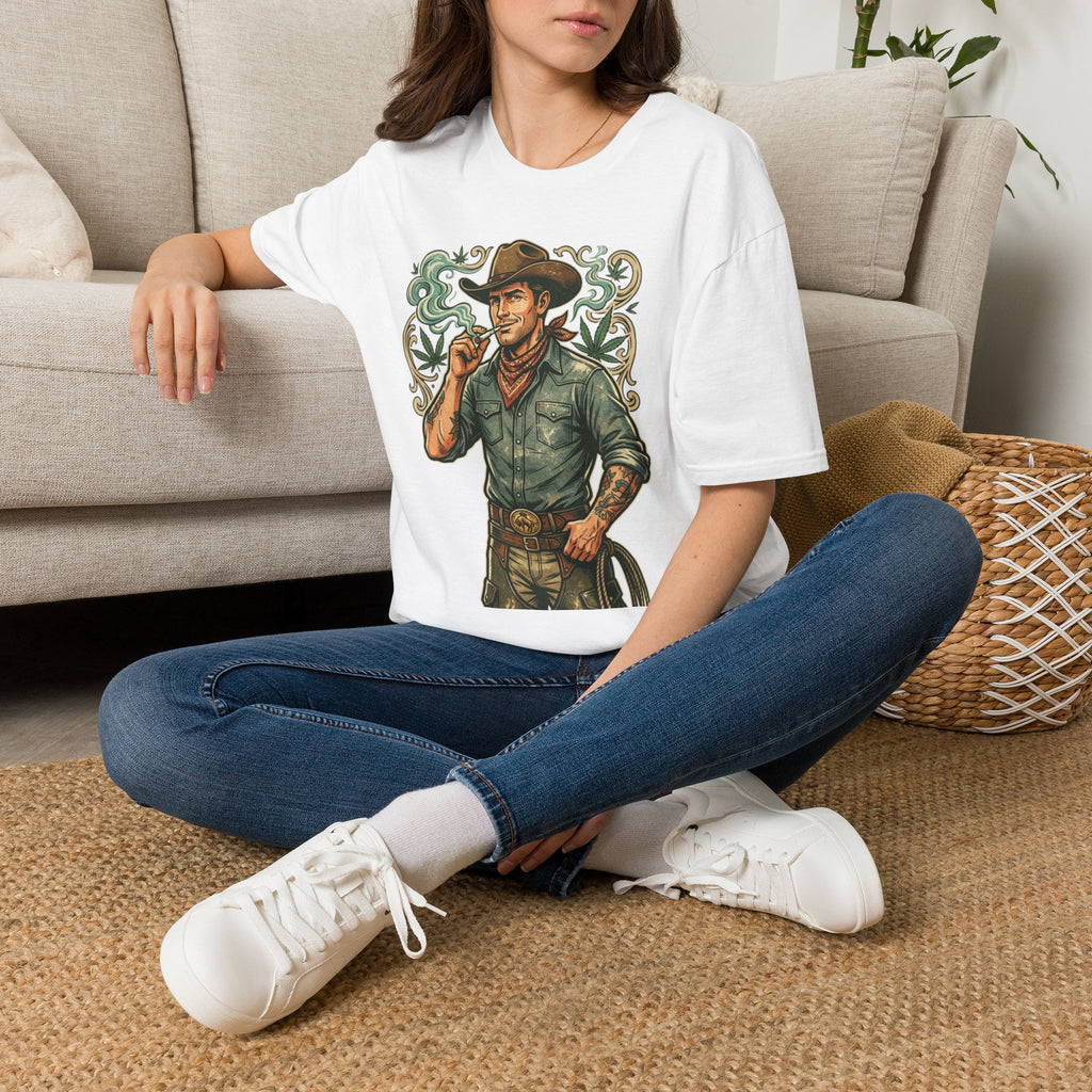 Cowboy Westman T‑Shirt — Vintage Ranch Smoke Graphic Tee