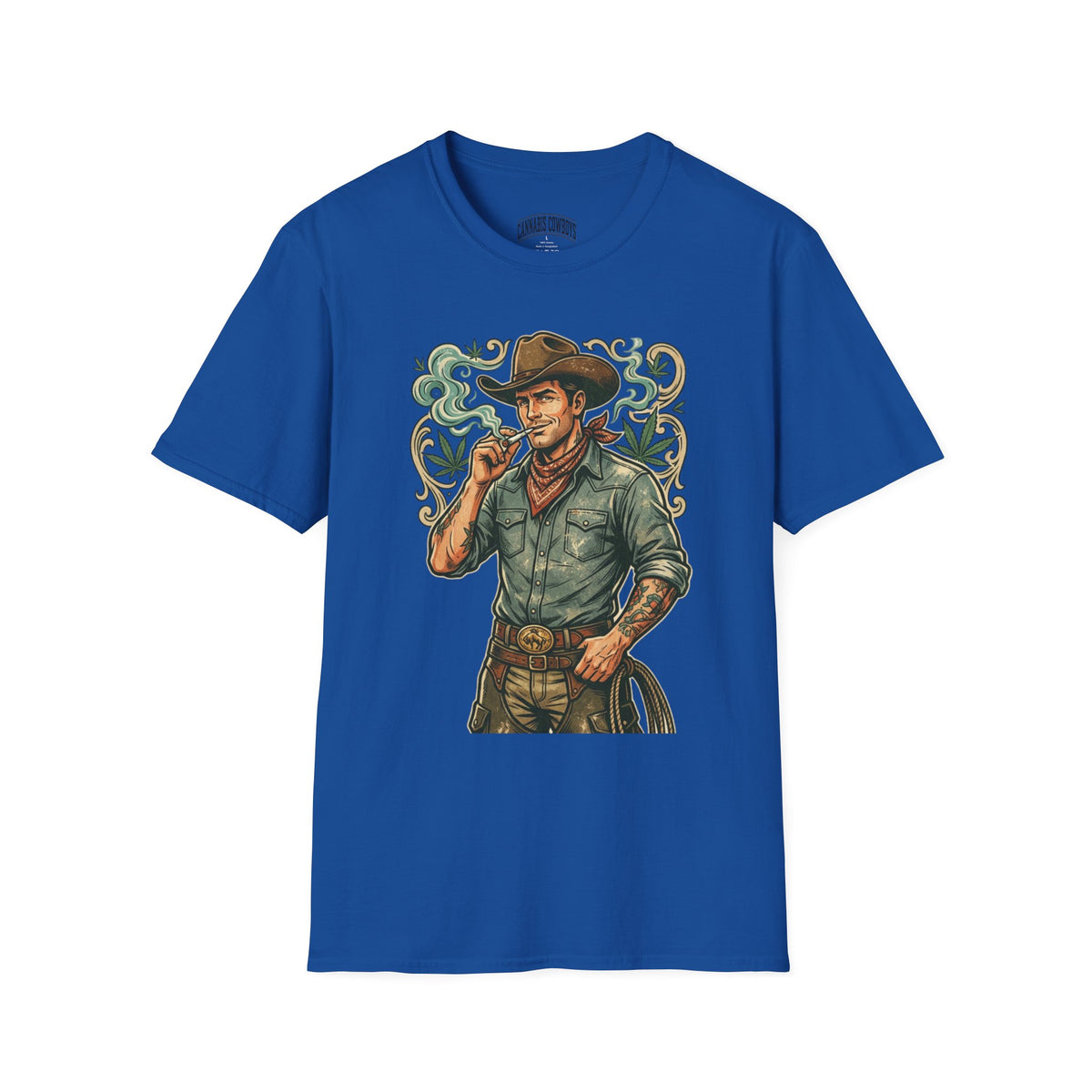 Cowboy Westman T‑Shirt — Vintage Ranch Smoke Graphic Tee