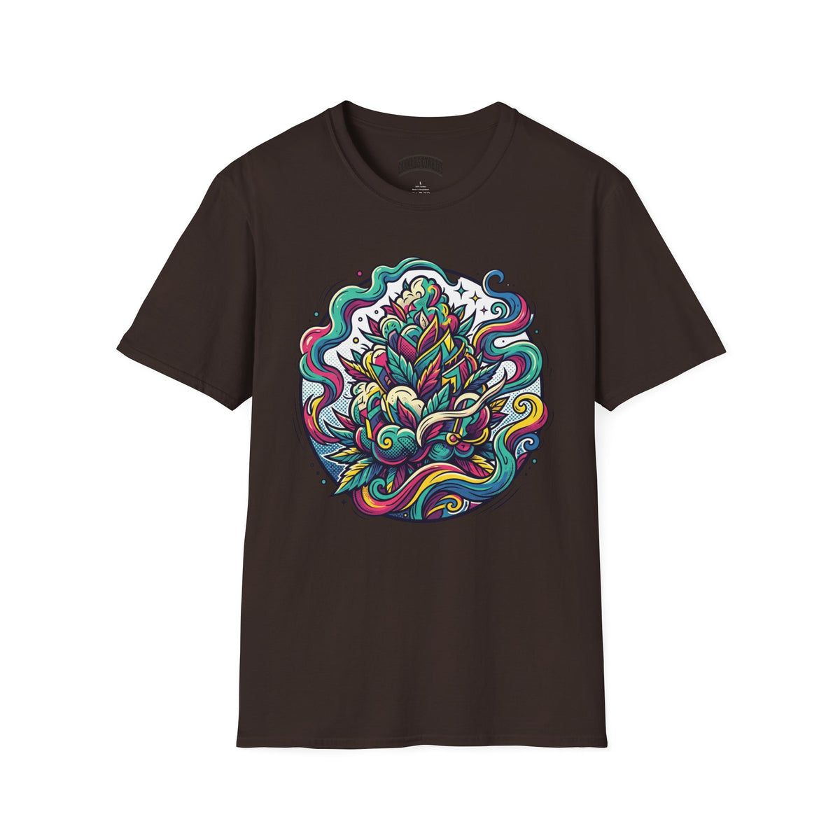Psychedelic Floral Tee — Colorful Mandala Lotus T-Shirt