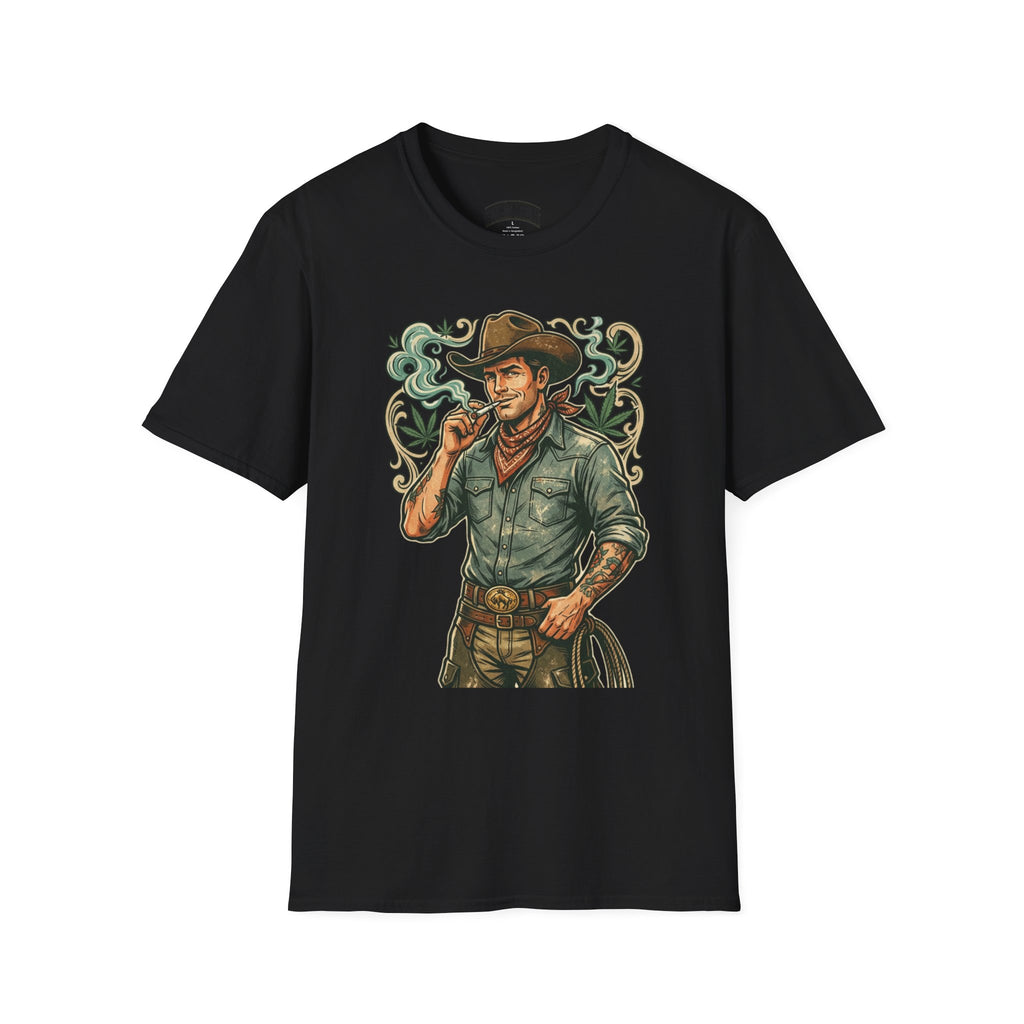 Cowboy Westman T‑Shirt — Vintage Ranch Smoke Graphic Tee