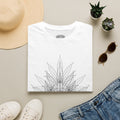 Cannabis Leaf Line Art T-Shirt — Minimal Hemp Botanical Graphic Tee