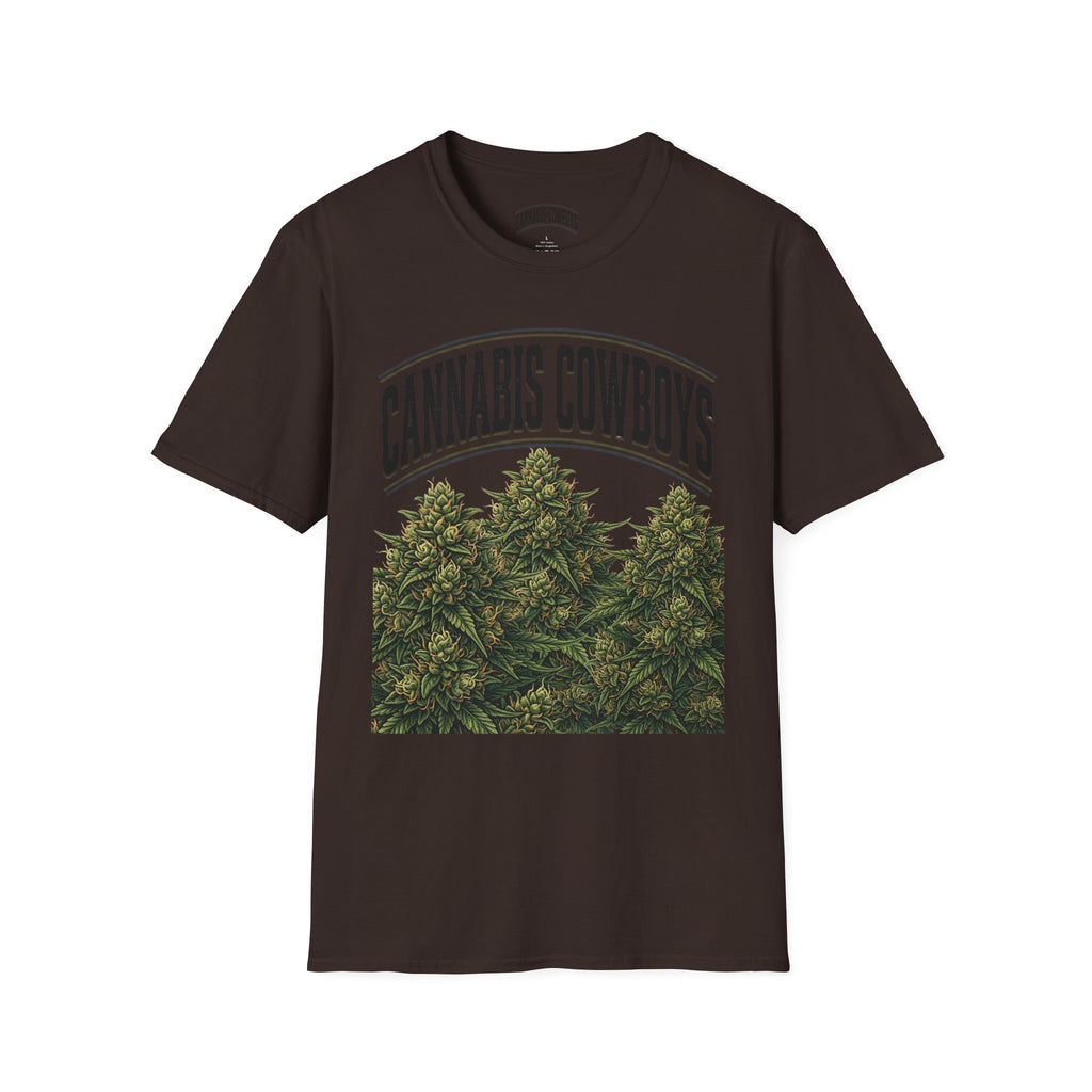 Cannabis Cowboys T-Shirt — Vintage Marijuana Graphic Tee for Enthusiasts