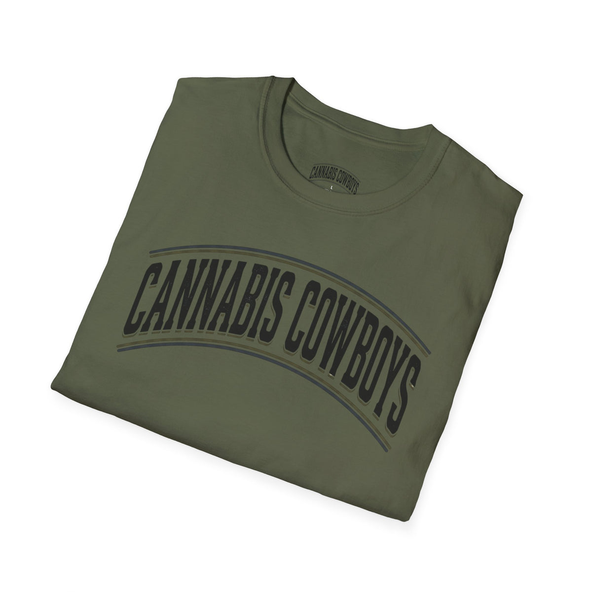 Cannabis Cowboys T-Shirt — Minimalist Cannabis Leaf Tee