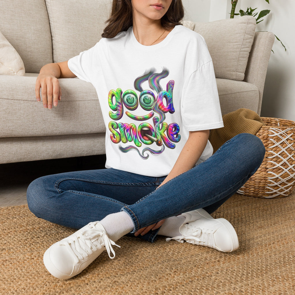 Good Smoke T-Shirt — Retro Psychedelic 420 Graphic Tee