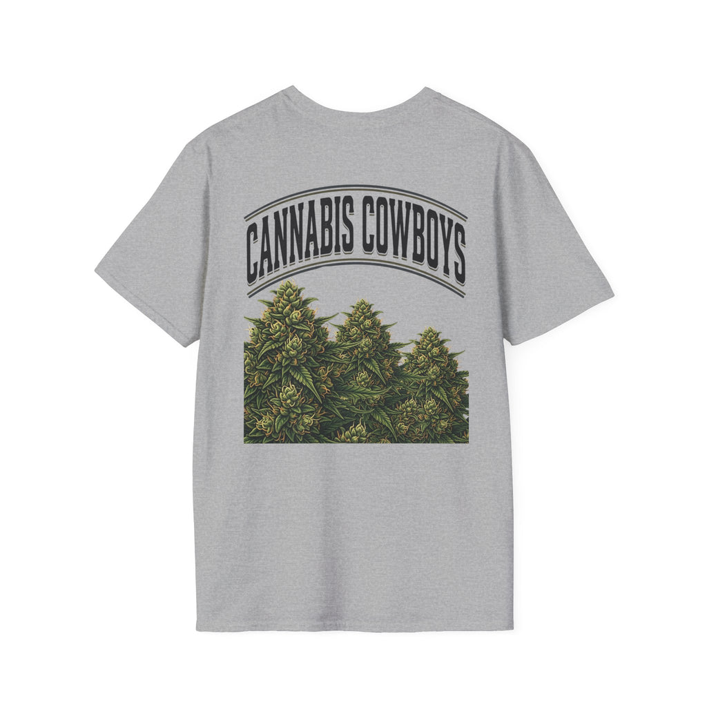 Cannabis Cowboys T-Shirt — Vintage Marijuana Graphic Tee for Enthusiasts