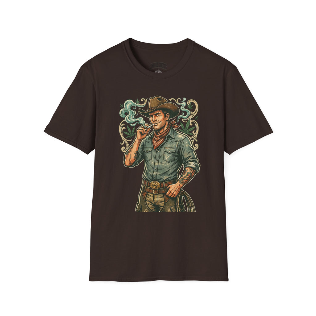 Cowboy Westman T‑Shirt — Vintage Ranch Smoke Graphic Tee