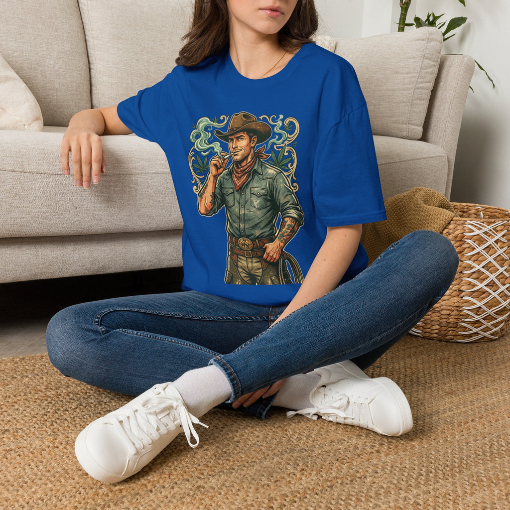 Cowboy Westman T‑Shirt — Vintage Ranch Smoke Graphic Tee