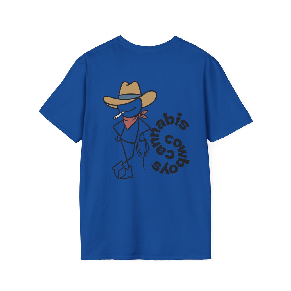 Cannabis Cowboys T-Shirt — Minimalist Cannabis Leaf Tee