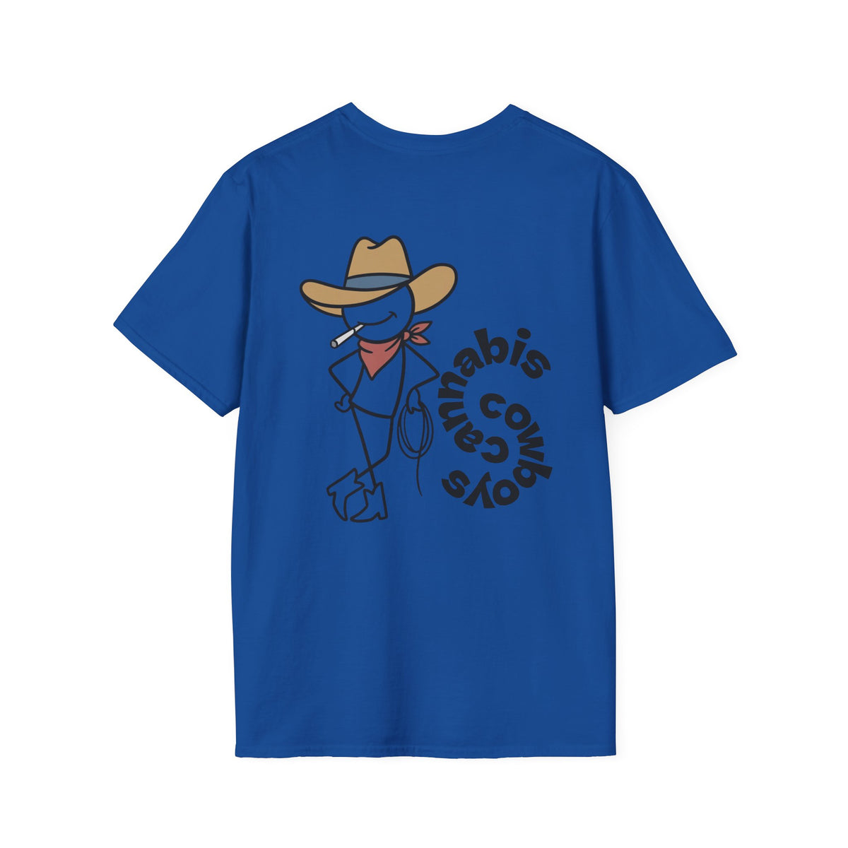 Cannabis Cowboys T-Shirt — Minimalist Cannabis Leaf Tee