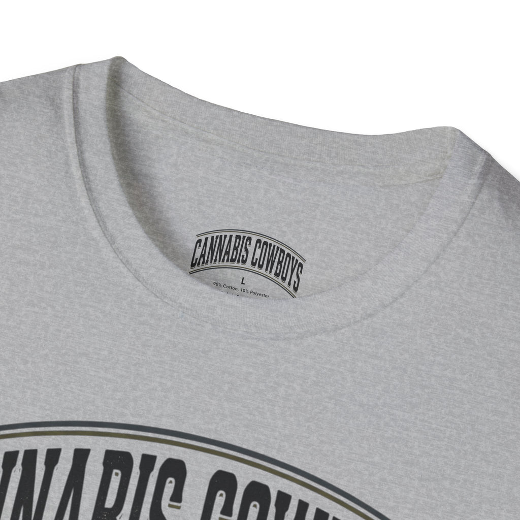 Cannabis Cowboys T-Shirt — Minimalist Cannabis Leaf Tee