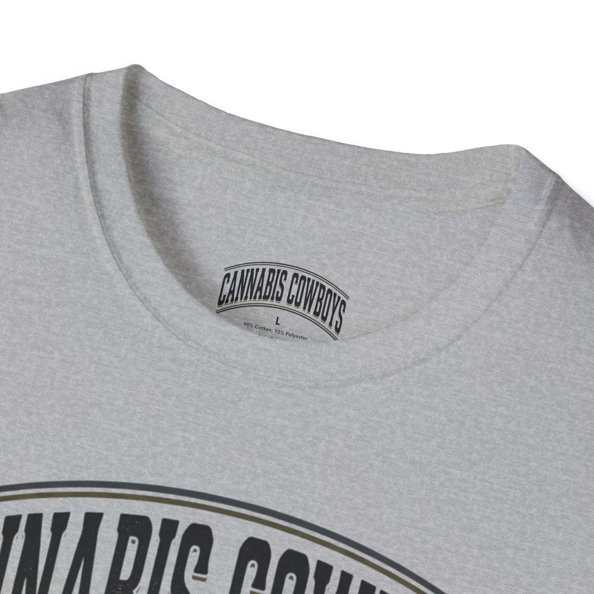 Cannabis Cowboys T-Shirt — Minimalist Cannabis Leaf Tee