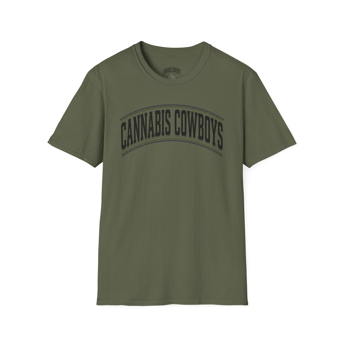 Cannabis Cowboys T-Shirt — Minimalist Cannabis Leaf Tee