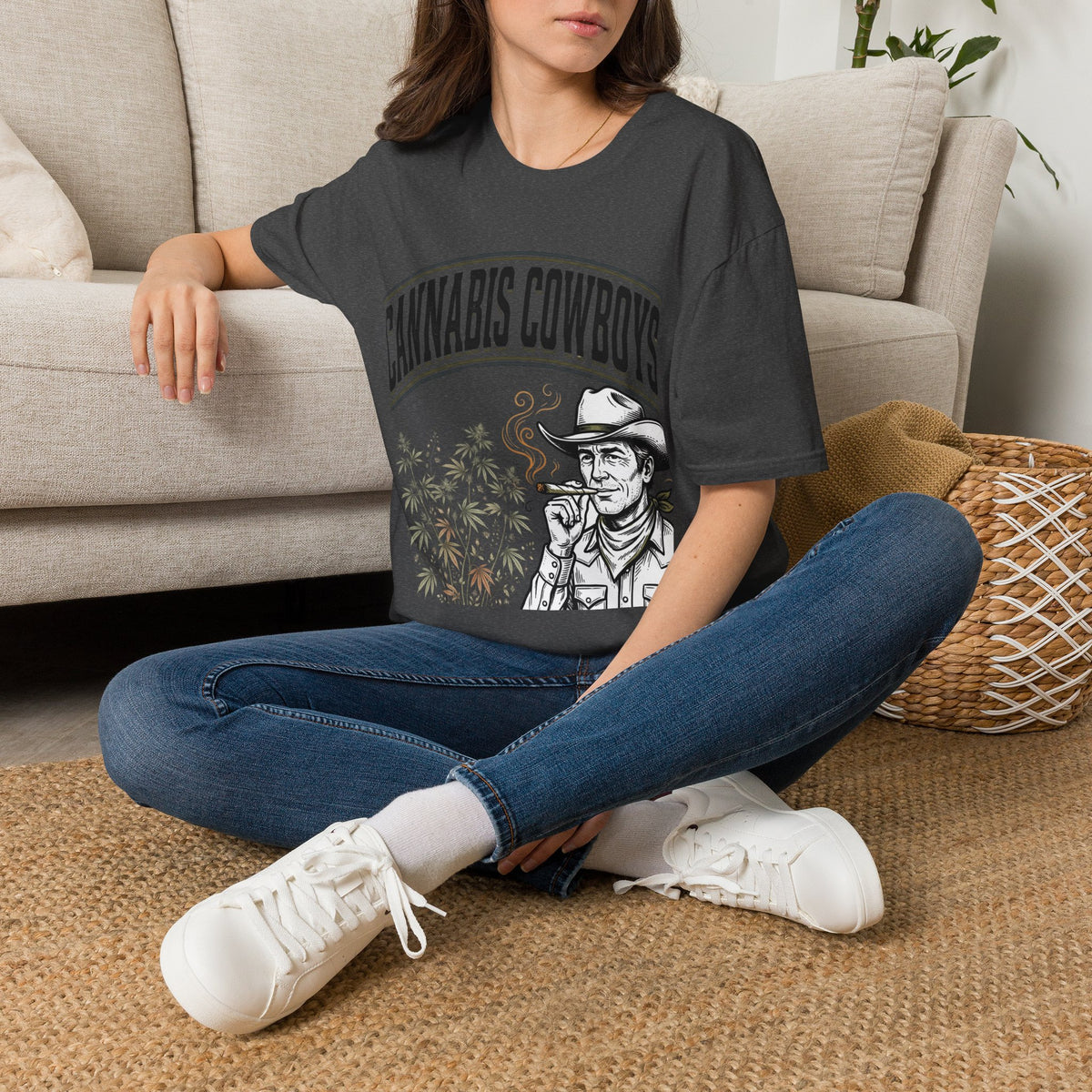 Cannabis Cowboys T-Shirt — Western Cannabis Graphic Tee