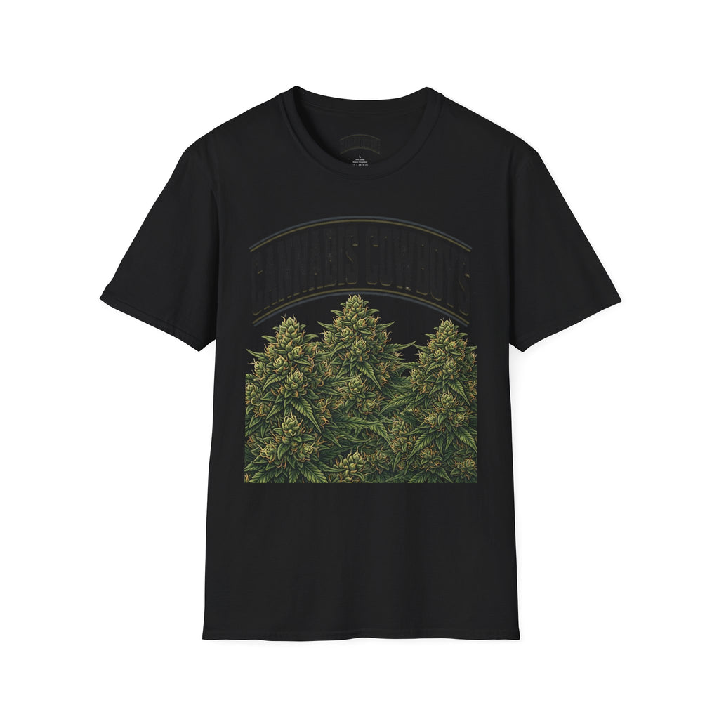 Cannabis Cowboys T-Shirt — Vintage Marijuana Graphic Tee for Enthusiasts