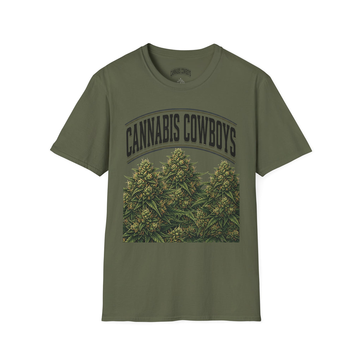 Cannabis Cowboys T-Shirt — Vintage Marijuana Graphic Tee for Enthusiasts