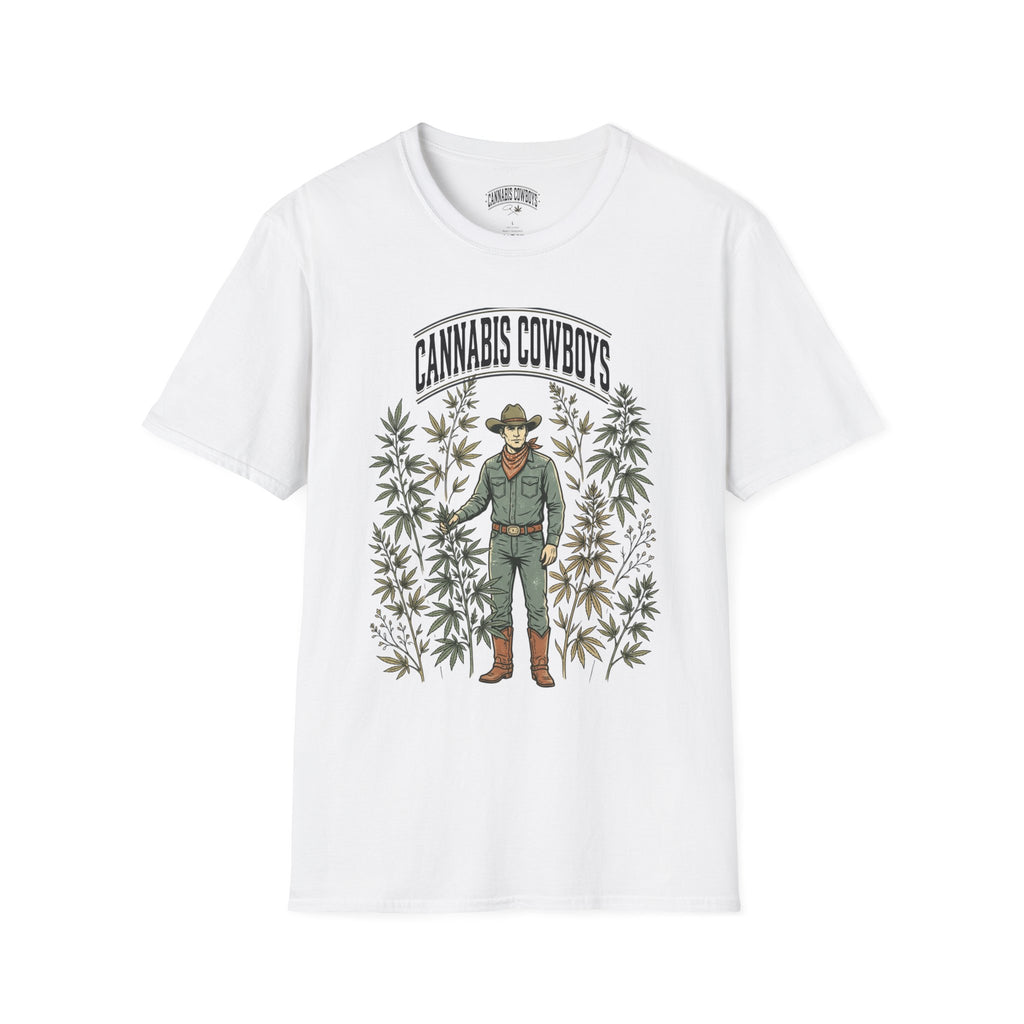 Cannabis Cowboys T-Shirt — Vintage Western Hemp Graphic Tee