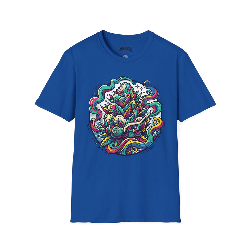 Psychedelic Floral Tee — Colorful Mandala Lotus T-Shirt
