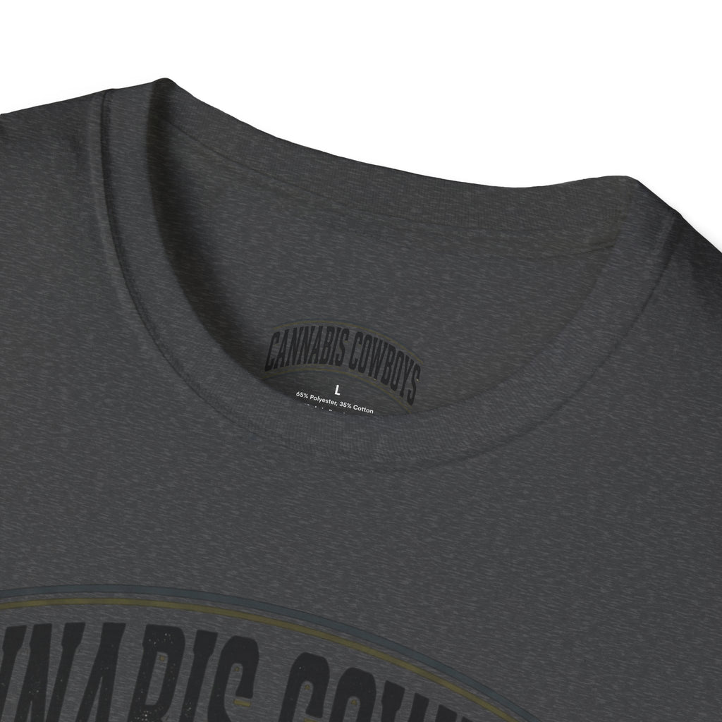 Cannabis Cowboys T-Shirt — Minimalist Cannabis Leaf Tee