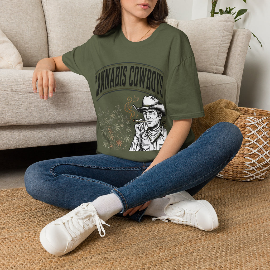 Cannabis Cowboys T-Shirt — Western Cannabis Graphic Tee