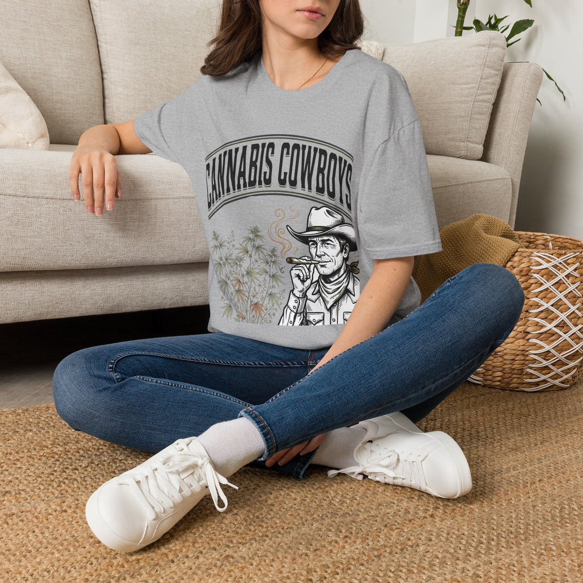 Cannabis Cowboys T-Shirt — Western Cannabis Graphic Tee