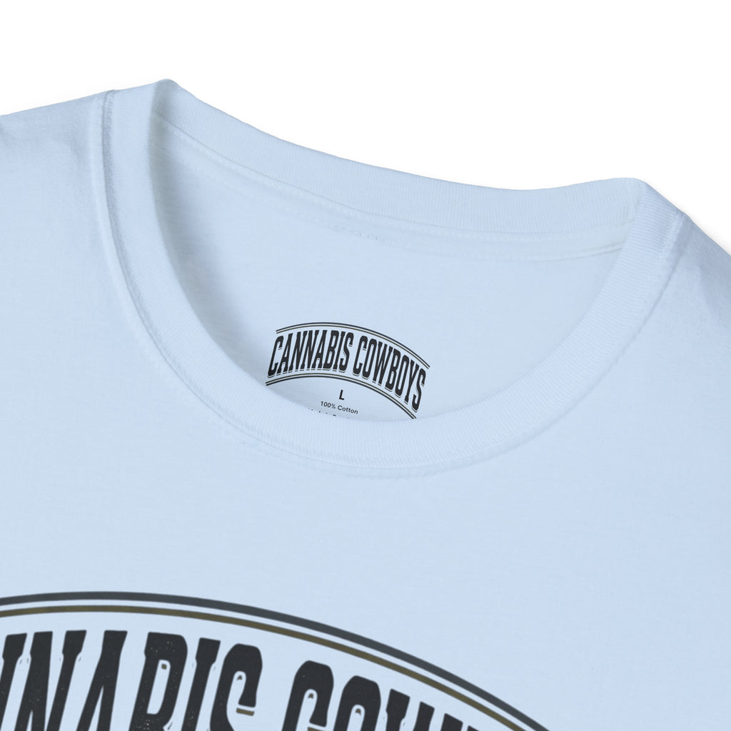 Cannabis Cowboys T-Shirt — Minimalist Cannabis Leaf Tee