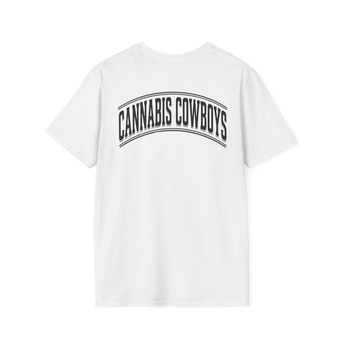 Cannabis Leaf Line Art T-Shirt — Minimal Hemp Botanical Graphic Tee