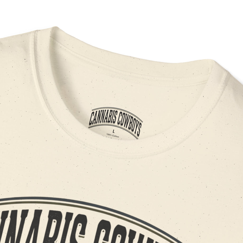 Cannabis Cowboys T-Shirt — Minimalist Cannabis Leaf Tee