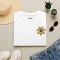 Sheriff Badge Graphic T-Shirt — Vintage Western Lawman Chest Logo