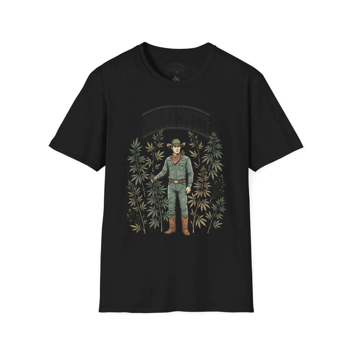 Cannabis Cowboys T-Shirt — Vintage Western Hemp Graphic Tee
