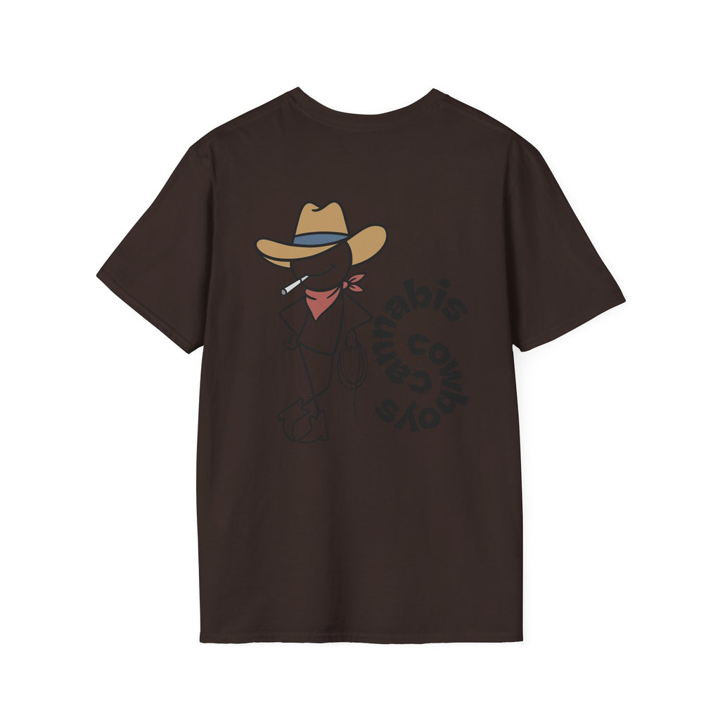 Cannabis Cowboys T-Shirt — Minimalist Cannabis Leaf Tee