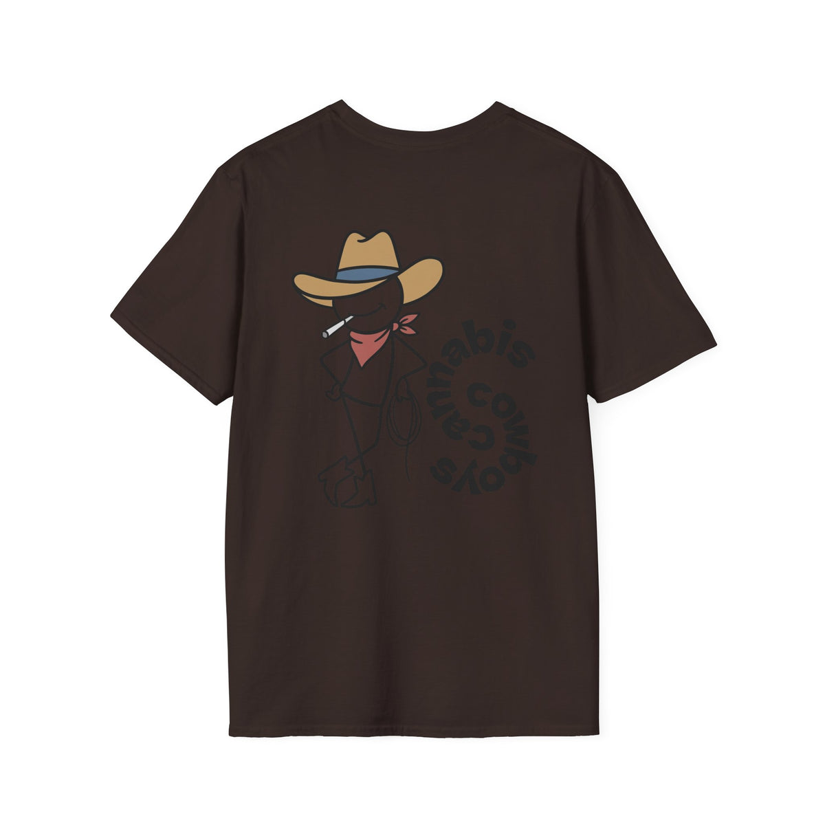 Cannabis Cowboys T-Shirt — Minimalist Cannabis Leaf Tee