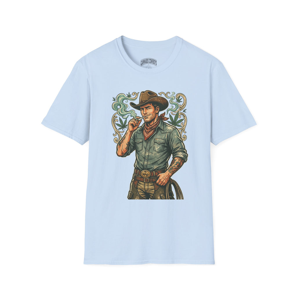 Cowboy Westman T‑Shirt — Vintage Ranch Smoke Graphic Tee