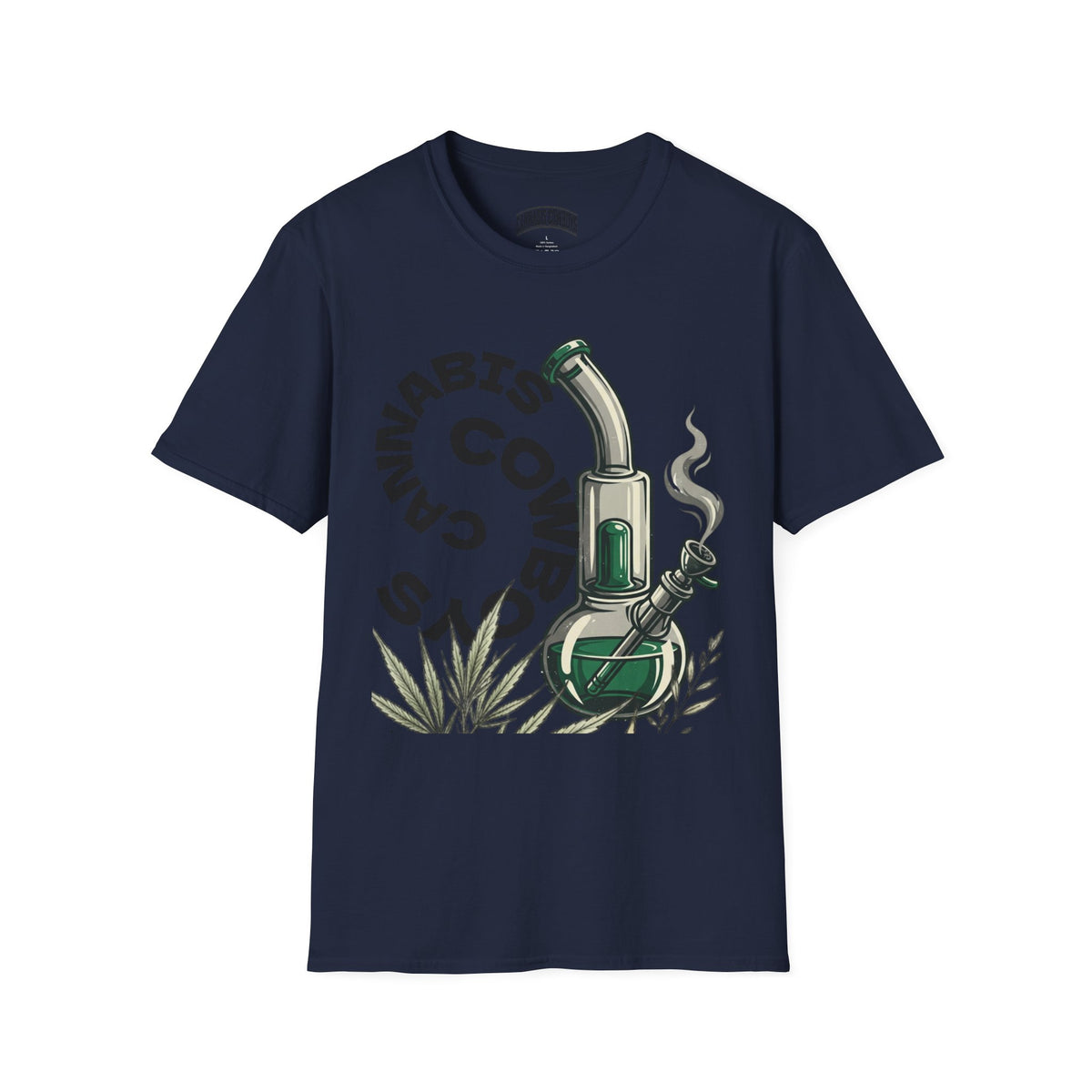 Cannabis Bong Graphic T-Shirt — ‘Cannabis Cowboys’ Retro Weed Tee