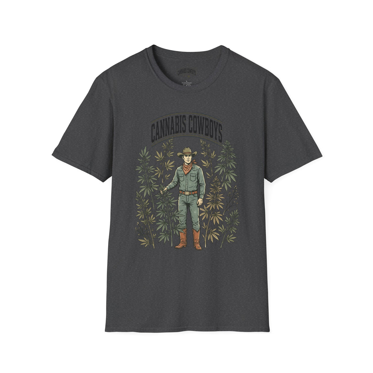 Cannabis Cowboys T-Shirt — Vintage Western Hemp Graphic Tee