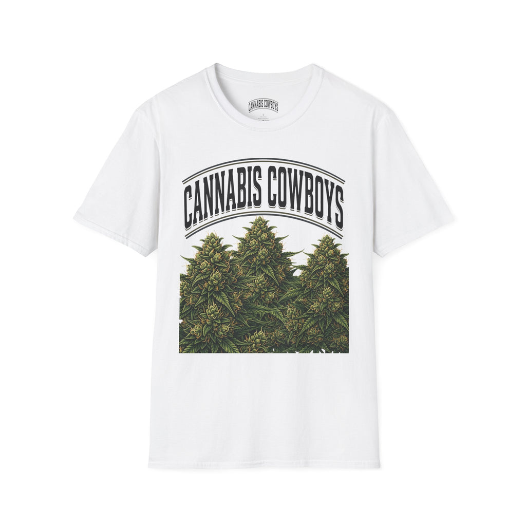 Cannabis Cowboys T-Shirt — Vintage Marijuana Graphic Tee for Enthusiasts