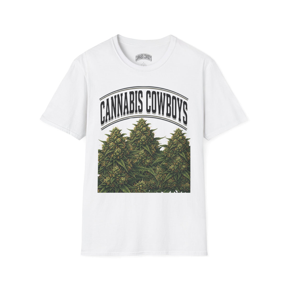 Cannabis Cowboys T-Shirt — Vintage Marijuana Graphic Tee for Enthusiasts