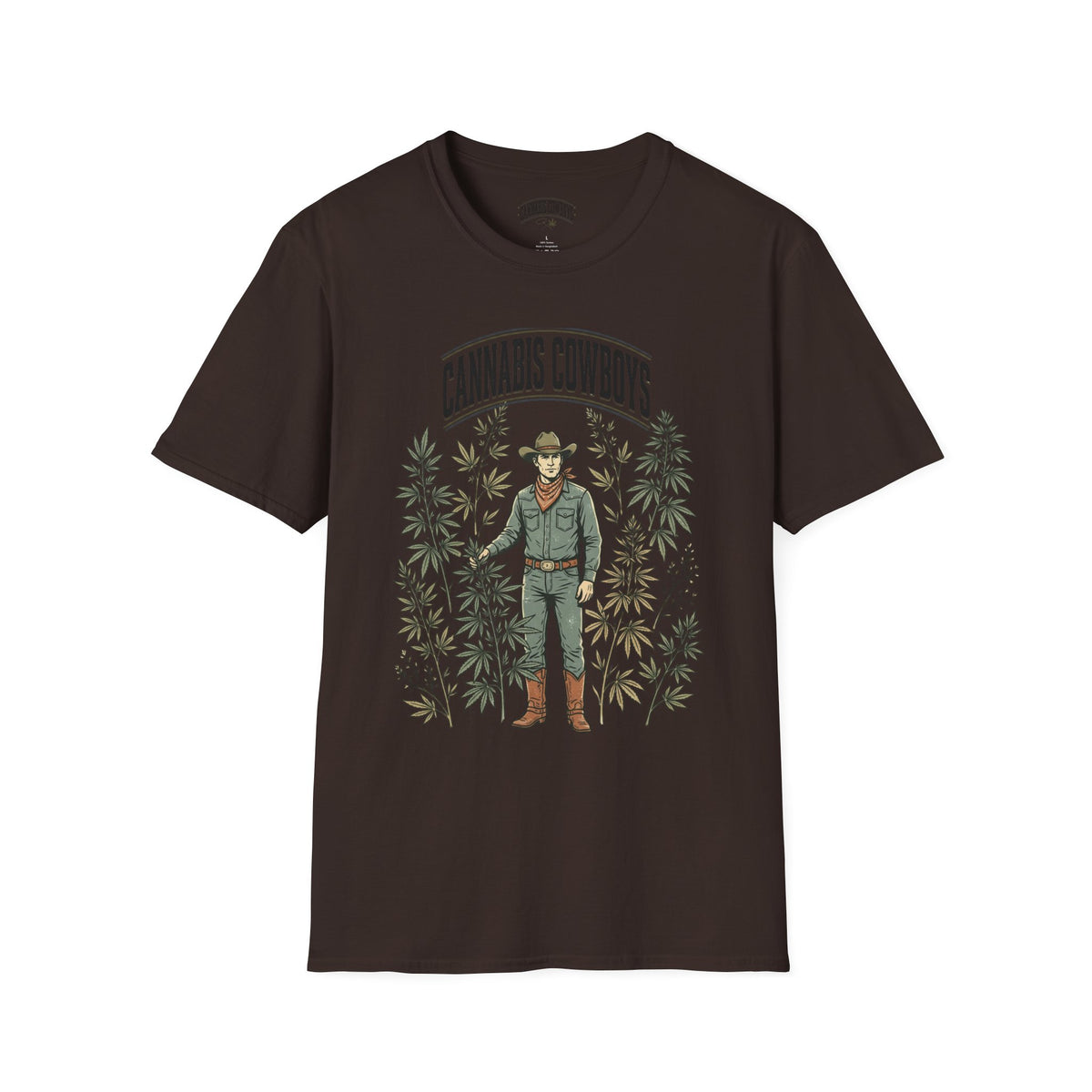 Cannabis Cowboys T-Shirt — Vintage Western Hemp Graphic Tee