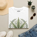 Cannabis Leaf Botanical T-Shirt — Vintage Herbal Plant Tee