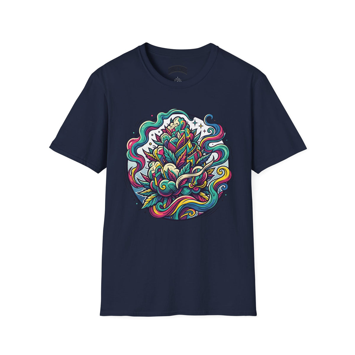 Psychedelic Floral Tee — Colorful Mandala Lotus T-Shirt