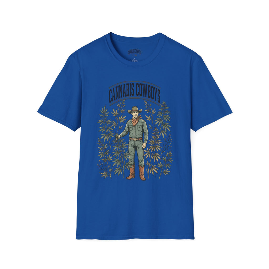 Cannabis Cowboys T-Shirt — Vintage Western Hemp Graphic Tee