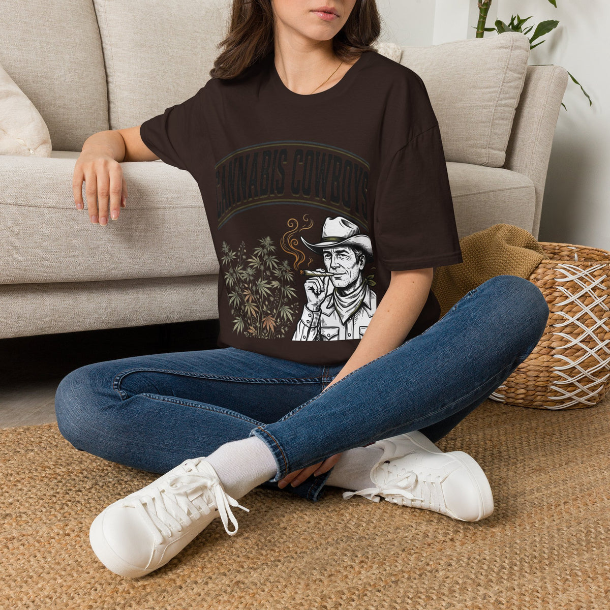 Cannabis Cowboys T-Shirt — Western Cannabis Graphic Tee