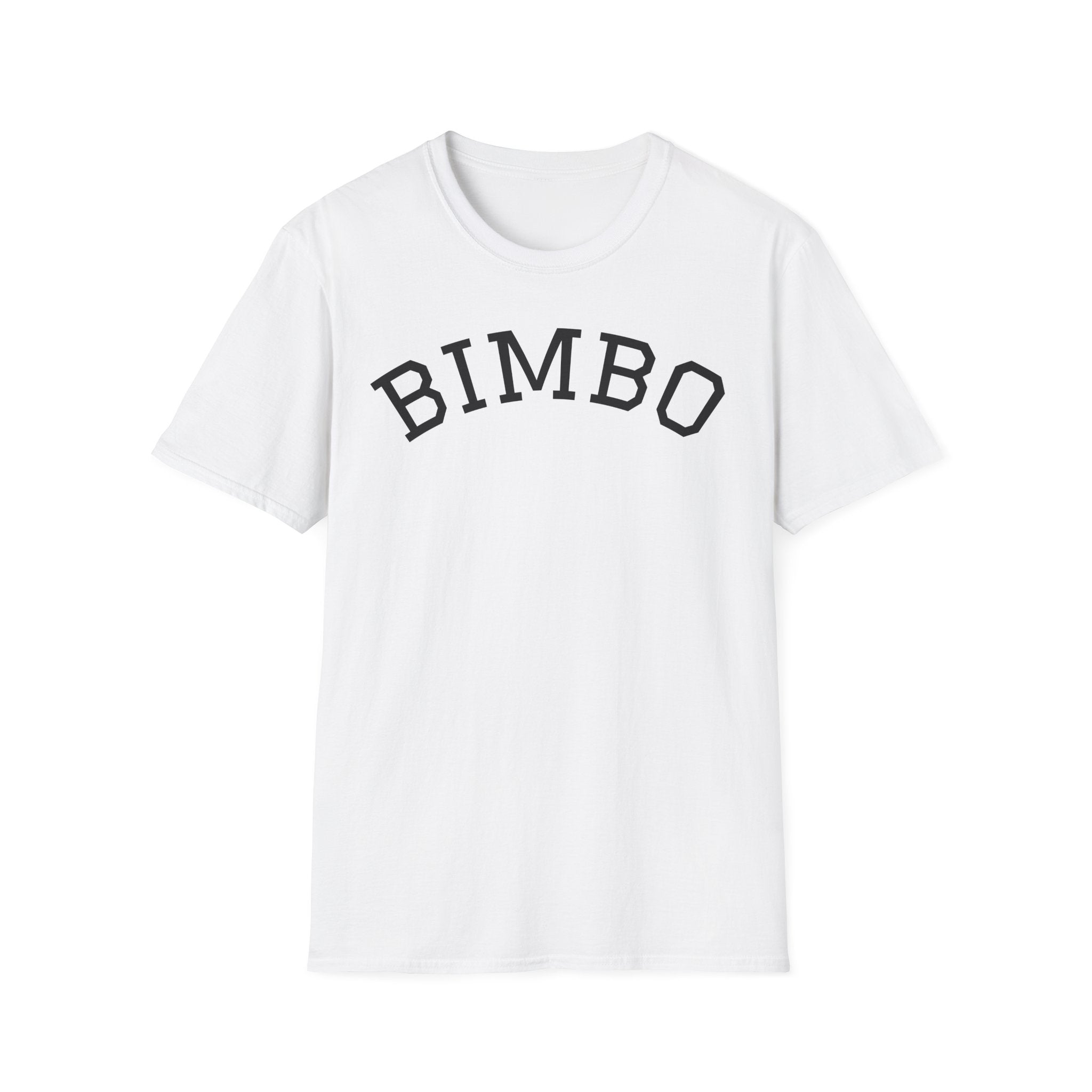 BIMBO Graphic T-Shirt — Bold Collegiate Lettering Tee