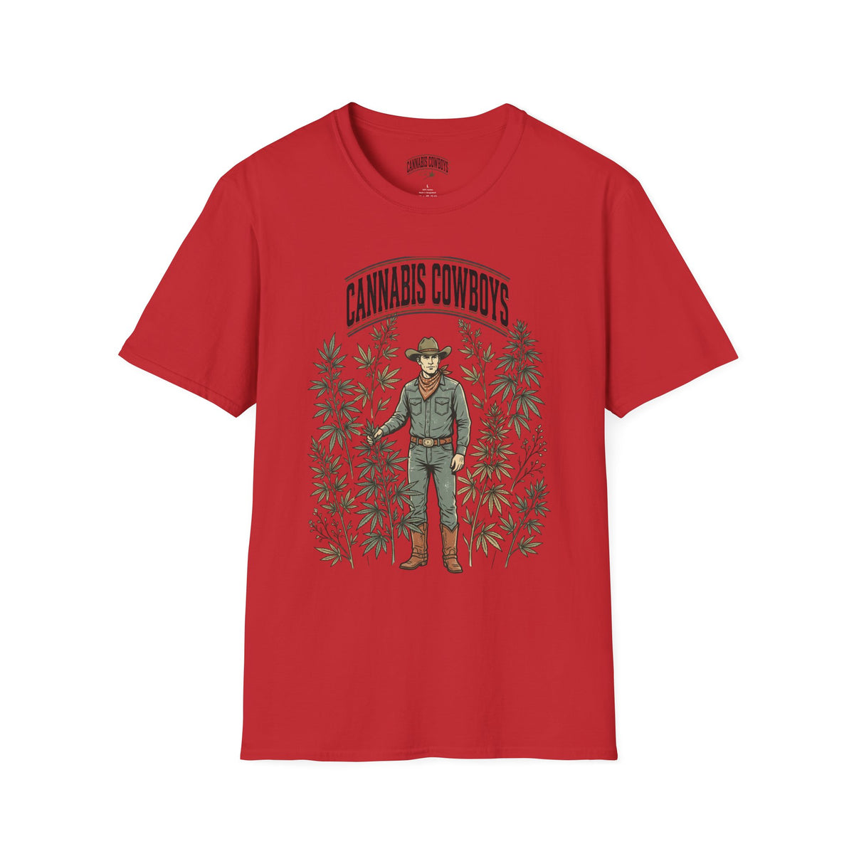 Cannabis Cowboys T-Shirt — Vintage Western Hemp Graphic Tee