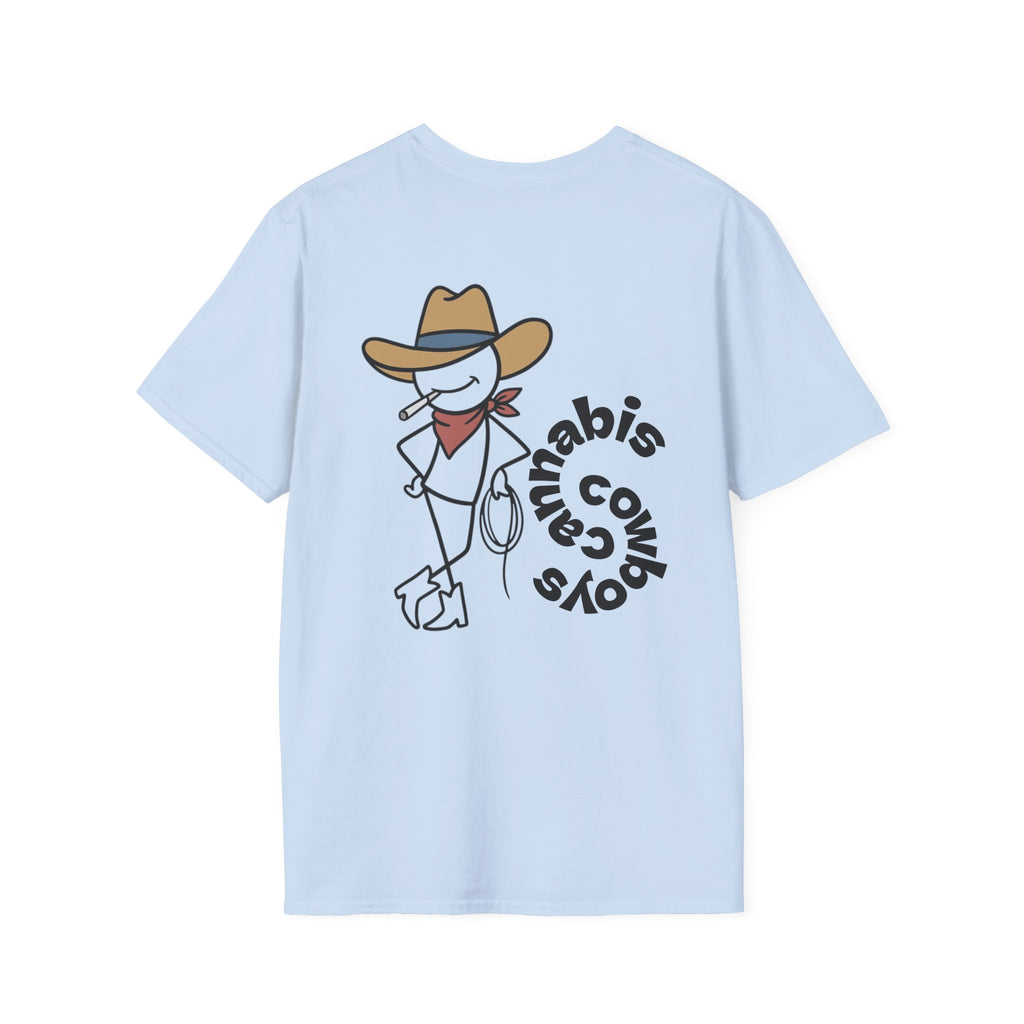 Cannabis Cowboys T-Shirt — Minimalist Cannabis Leaf Tee