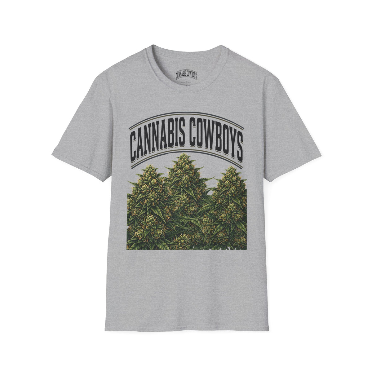 Cannabis Cowboys T-Shirt — Vintage Marijuana Graphic Tee for Enthusiasts
