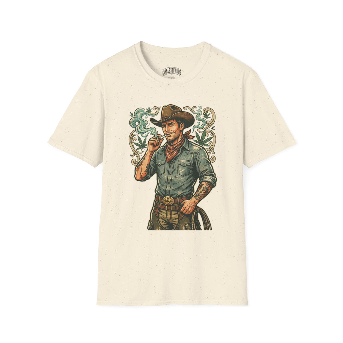 Cowboy Westman T‑Shirt — Vintage Ranch Smoke Graphic Tee