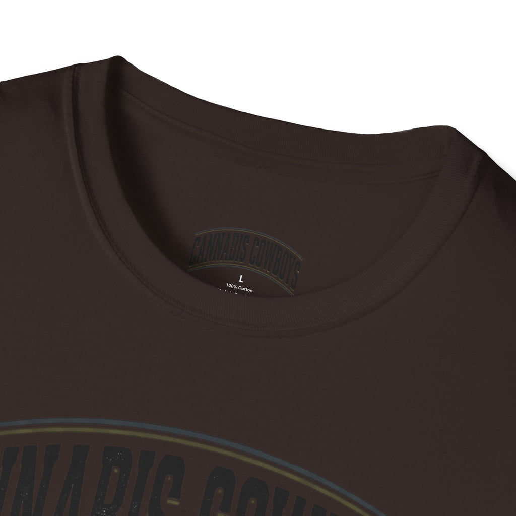 Cannabis Cowboys T-Shirt — Minimalist Cannabis Leaf Tee
