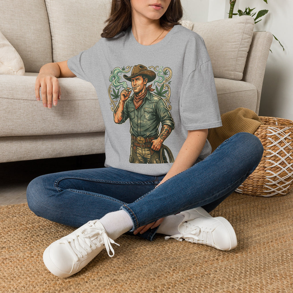 Cowboy Westman T‑Shirt — Vintage Ranch Smoke Graphic Tee
