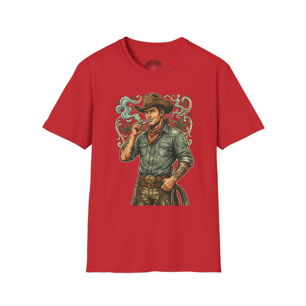 Cowboy Westman T‑Shirt — Vintage Ranch Smoke Graphic Tee