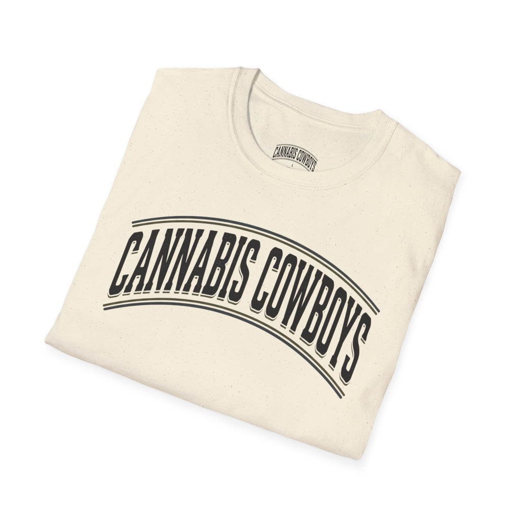 Cannabis Cowboys T-Shirt — Minimalist Cannabis Leaf Tee